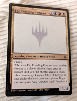 "The Traveling Postman" Magic: the Gathering Unknown Event MagicCon card - Image 1