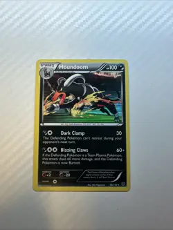 Pokemon TCG Houndoom Card 56/101 Plasma Blast Holo Rare Near Mint Condition - Image 1