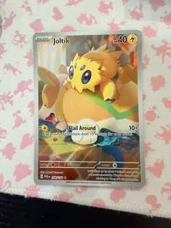 Pokemon 2023 Paradox Rift Ir Full Art Joltik Trading Card Nm 196/182 - Image 1