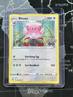 Pokemon TCG Blissey Holo Rare Card Pokemon Go Promo 052/078 - Image 1