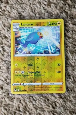 Lanturn 52/195 Silver Tempest Reverse Holo Uncommon Pokemon Card Pokemon TCG 052 - Image 1