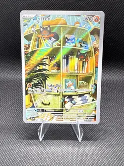 Pokemon TCG Litten Temporal Forces Illustration Card 167/162 Near Mint Condition - Image 1