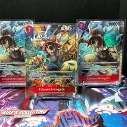 One Piece Edward Newgate ST15-002 SR* Alt Art + 3 SR (4-card set) PRB2 Vol. 2 NM - Image 5