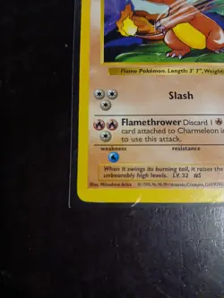 Charmeleon - 24/102 - Shadowless Base Set - Pokemon Card - LP - 1999 WOTC - Image 2