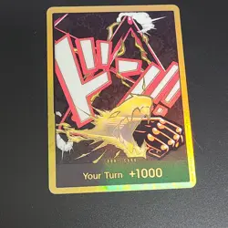 One Piece CCG Don!! Card Gold DON Parallel Monkey D Luffy Snakeman ENGLISH - Image 1