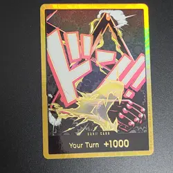 One Piece CCG Don!! Card Gold DON Parallel Monkey D Luffy Snakeman ENGLISH - Image 2