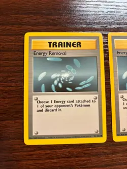 "Energy Removal" - Pokemon Trading Card Game Base Set (2 Cards) (92/102) Trainer - Image 2