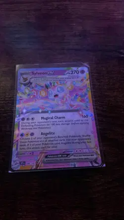 Pokemon Sylveon EX TCG 086/191 Textured Rainbow Holo Double Rare Card - Image 1