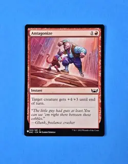 1x Antagonize Streets of New Capenna SNC Mtg Magic Card Instant The List 100 - Image 1