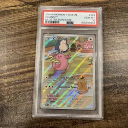 PSA 10 GEM MINT Chansey 187/167 SV06 Twilight Masquerade Holo Art Pokemon Card - Image 1
