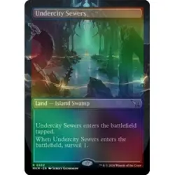 Foil Undercity Sewers (borderless) M/NM Magic MTG Murders At Karlov Manor - Image 1