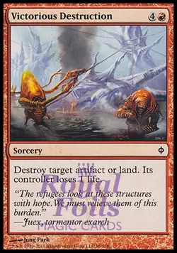 Victorious Destruction 4x FOIL NPH MTG New Phyrexia Common MINT red - Image 1