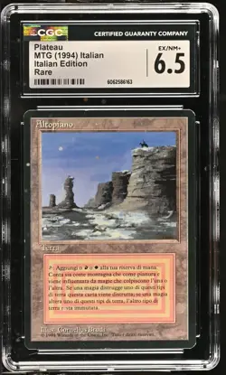 PLATEAU FBB *Italian* Revised Rare Reserved List CGC 6.5 MTG [Nostalgium] - Image 1
