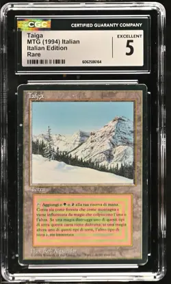 TAIGA FBB *Italian* Revised Rare Reserved List CGC 5 MTG [Nostalgium] - Image 1
