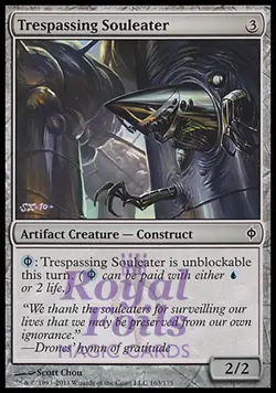 Trespassing Souleater 4x FOIL NPH MTG New Phyrexia Common MINT artifact - Image 1