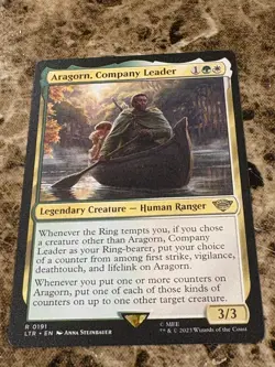ARAGORN, COMPANY LEADER Magic MTG Lord of the Rings LOTR - Image 1