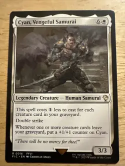 Cyan, Vengeful Samurai 16 NM MTG FINAL FANTASY Commander Magic - Image 1