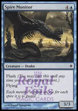 Spire Monitor 4x FOIL NPH MTG New Phyrexia Common MINT blue - Image 1