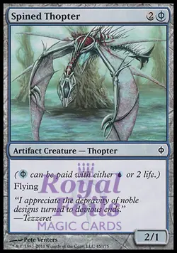 Spined Thopter 4x FOIL NPH MTG New Phyrexia Common MINT blue artifact - Image 1