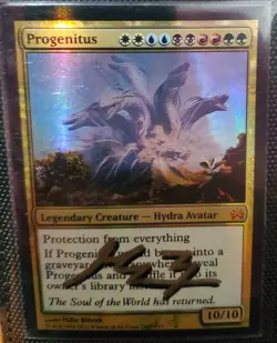 MTG FOIL PROGENITUS SHADOW SIGNED BY ARTIST FTV - Image 1