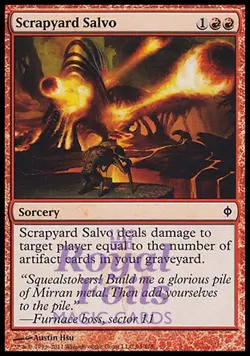 Scrapyard Salvo 4x FOIL NPH MTG New Phyrexia Common MINT red - Image 1