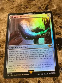 HORN OF THE MARK Magic MTG Lord of the Rings LOTR Foil - Image 1