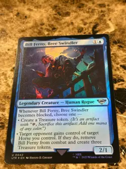 BILL FERNY, BREE SWINDLER Magic MTG Lord of the Rings LOTR Foil - Image 1