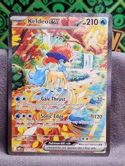 POKEMON S&V WHITE FLARE KELDEO EX 167/086 SPECIAL ILLUSTRATION RARE NEAR MINT!! - Image 1