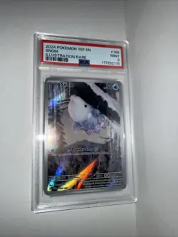 2024 POKEMON TEF EN-TEMPORAL FORCES ILLUSTRATION RARE #168 SNOM PSA 9 - Image 1