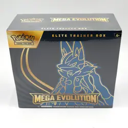 POKEMON MEGA EVOLUTION - LUCARIO Elite Trainer Box ETB - NEW - FACTORY SEALED - Image 2