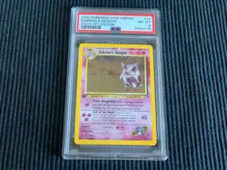 2000 POKEMON GYM HEROES #14 SABRINA'S GENGAR *HOLO 1ST EDITION PSA 8 NM/MINT* - Image 1