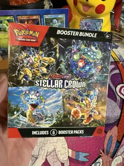 Pokemon TCG Stellar Crown Booster Bundle 6 Pack Factory Sealed - Image 1