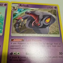 pokemon lot of 4 cards Ekans Arbok Koffing Wheezing Hidden Fates Art - Image 3