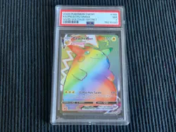 2020 POKEMON SWSH #188 PIKACHU VMAX *VIVID VOLTAGE SECRET PSA 7 NM* - Image 1