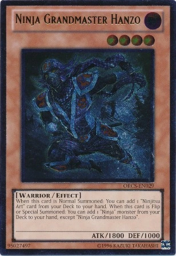 Yugioh! HP Ninja Grandmaster Hanzo - ORCS-EN029 - Ultimate Rare - Unlimited Edit - Image 1
