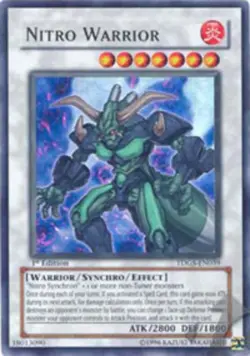 Yugioh! HP Nitro Warrior - TDGS-EN039 - Ultra Rare - Unlimited Edition Heavily P - Image 1