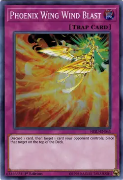 Yugioh! HP Phoenix Wing Wind Blast - HISU-EN045 - Super Rare - 1st Edition Heavi - Image 1