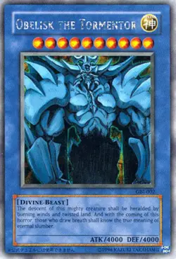 Yugioh! HP Obelisk the Tormentor - GBI-002 - Secret Rare - Unlimited Edition Hea - Image 1