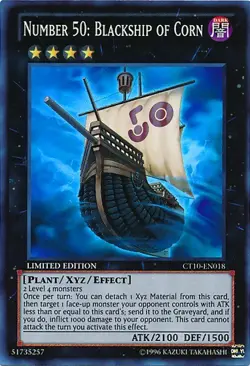 Yugioh! HP Number 50: Blackship of Corn - CT10-EN018 - Super Rare - Limited Edit - Image 1
