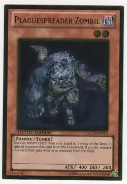 Yugioh! HP Plaguespreader Zombie - GLD3-EN019 - Gold Rare - Limited Edition Heav - Image 1