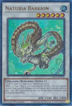 Yugioh! HP Naturia Barkion - HAC1-EN122 - Ultra Rare - 1st Edition (Duel Termina - Image 1