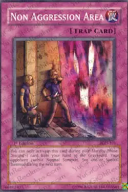 Yugioh! HP Non Aggression Area - PGD-101 - Common - Unlimited Edition Heavily Pl - Image 1