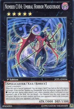 Yugioh! HP Number C104: Umbral Horror Masquerade - JOTL-EN056 - Super Rare - 1st - Image 1