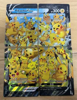 Pikachu V-Union [Set of 4] SWSH: Sword & Shield Promo Cards Holo - Image 1
