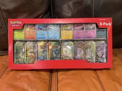 Pokemon TCG: Prismatic Evolutions 8 Mini-Tins w/Promo Cards [Costco Exclusive] - Image 1