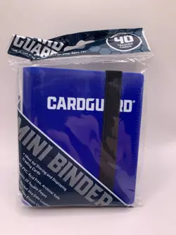Cardguard Mini Binder w/ Strap - Blue (Holds 40 Cards Small) New Factory Sealed - Image 1