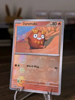 Pokemon Card Darumaka 013/086 Master Ball Rare Common Scarlet Violet Black Bolt - Image 1