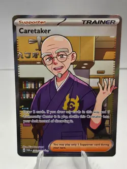 Caretaker 203/167 Twilight Masquerade Full Art Ultra Rare Pokemon TCG Card - Image 1