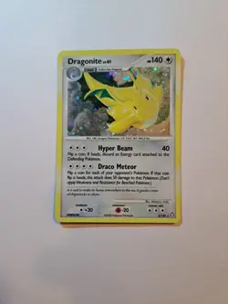 Dragonite LV 61 Holo Rare 2/146 Legends Awakened Pokemon Card NM 2008 Vintage - Image 2