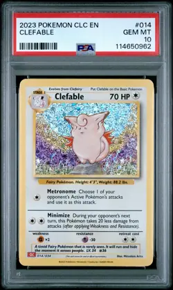 2023 POKEMON CLC-TRADING CARD GAME CLASSIC #014 CLEFABLE PSA 10 - Image 1